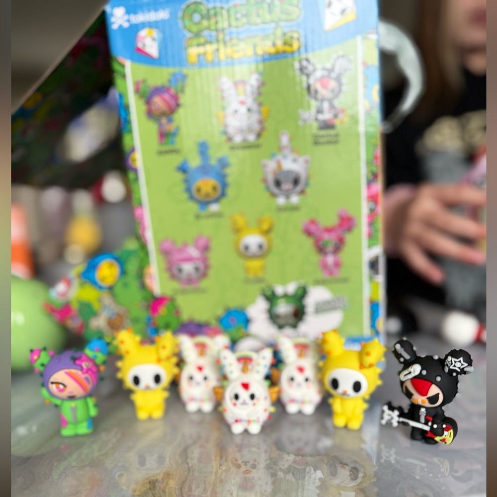 Lot of 7 Tokidoki cactus friends collectable figures
